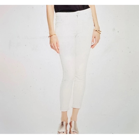 Mother Denim Off White Jeans High Waisted Looker 25 Whipping the Cream - Picture 1 of 15